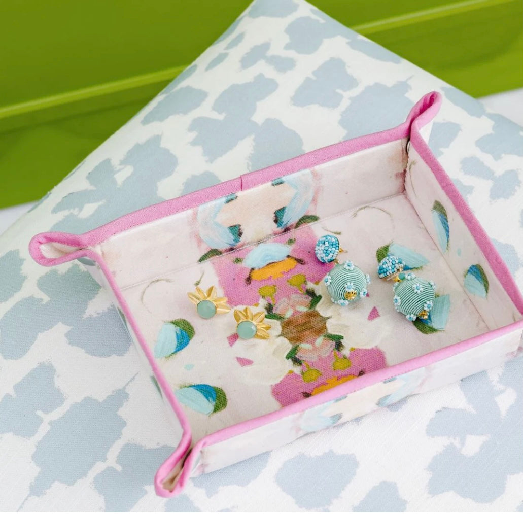 Monet Garden Pink Snap Tray