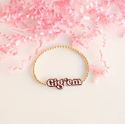 Gig Em Bracelet