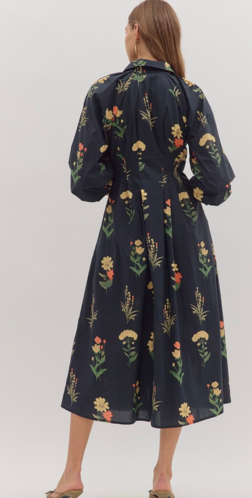 Black Floral Maxi Dress