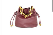 Maroon Drawsring Bag