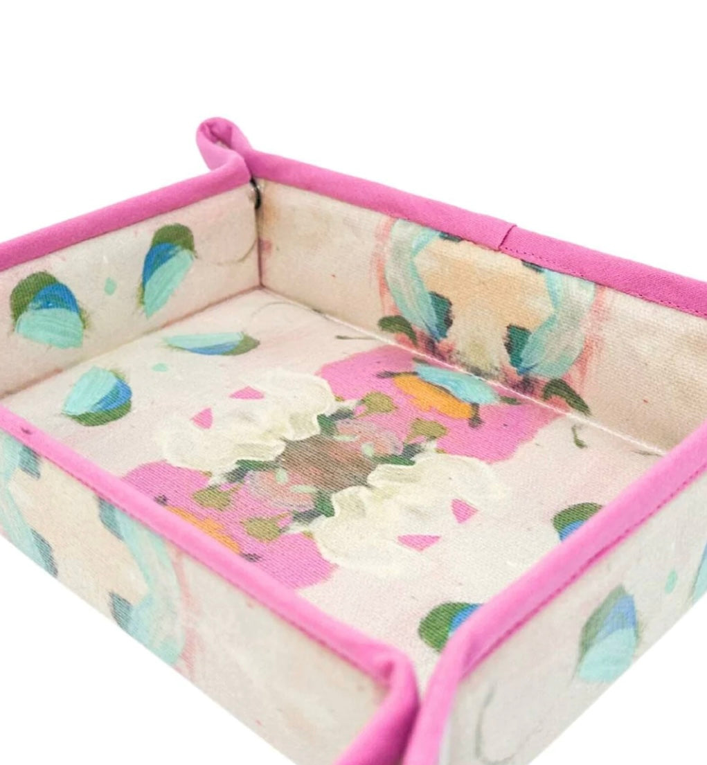Monet Garden Pink Snap Tray