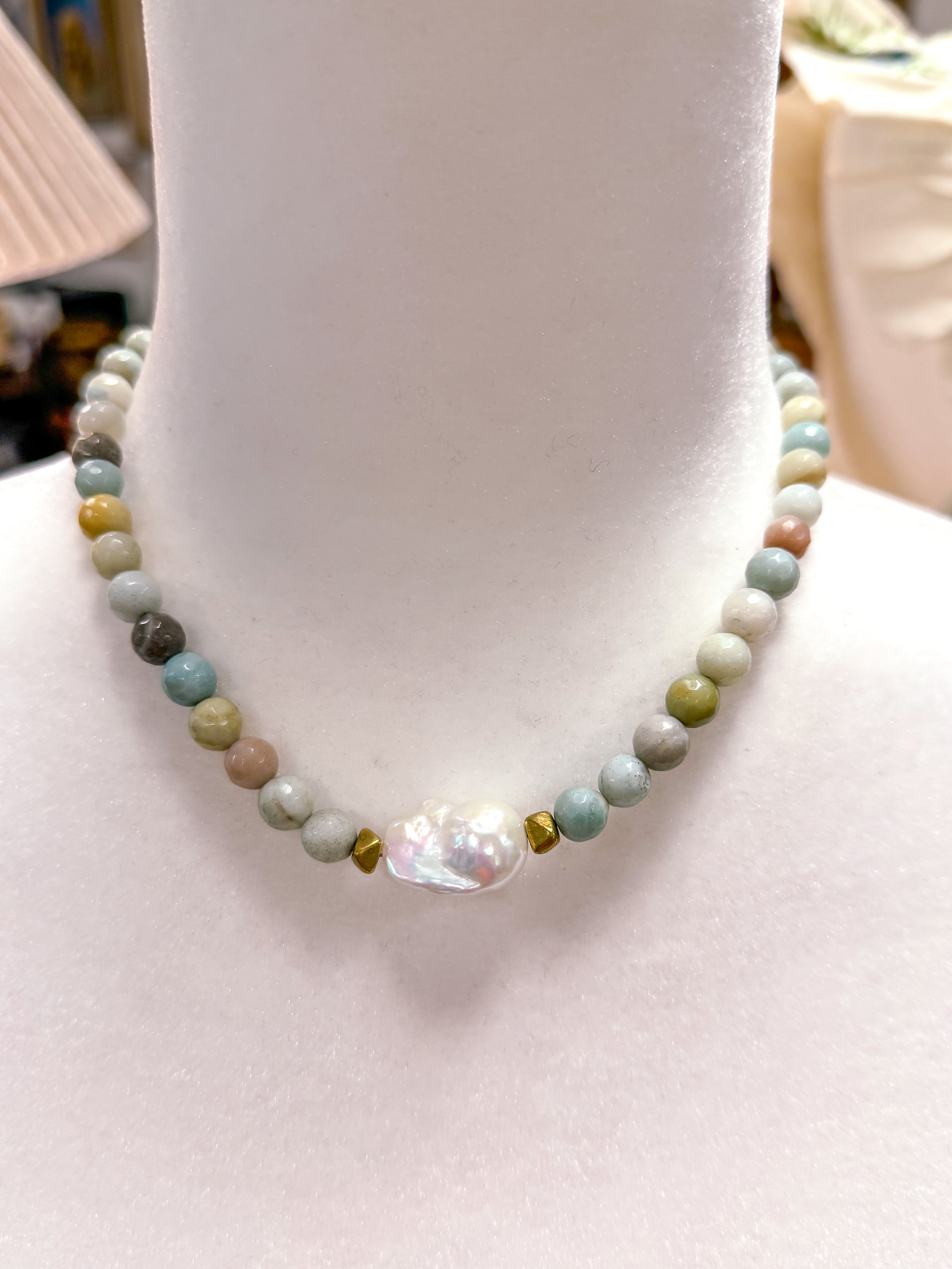 Turqouise And Pearl Necklace