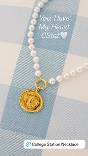 Pearl College Station Necklace