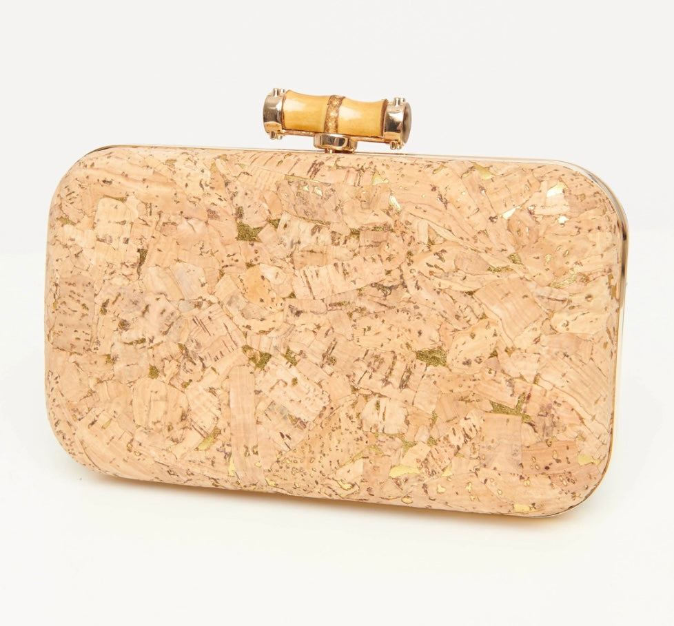 Bamboo Clutch Gold