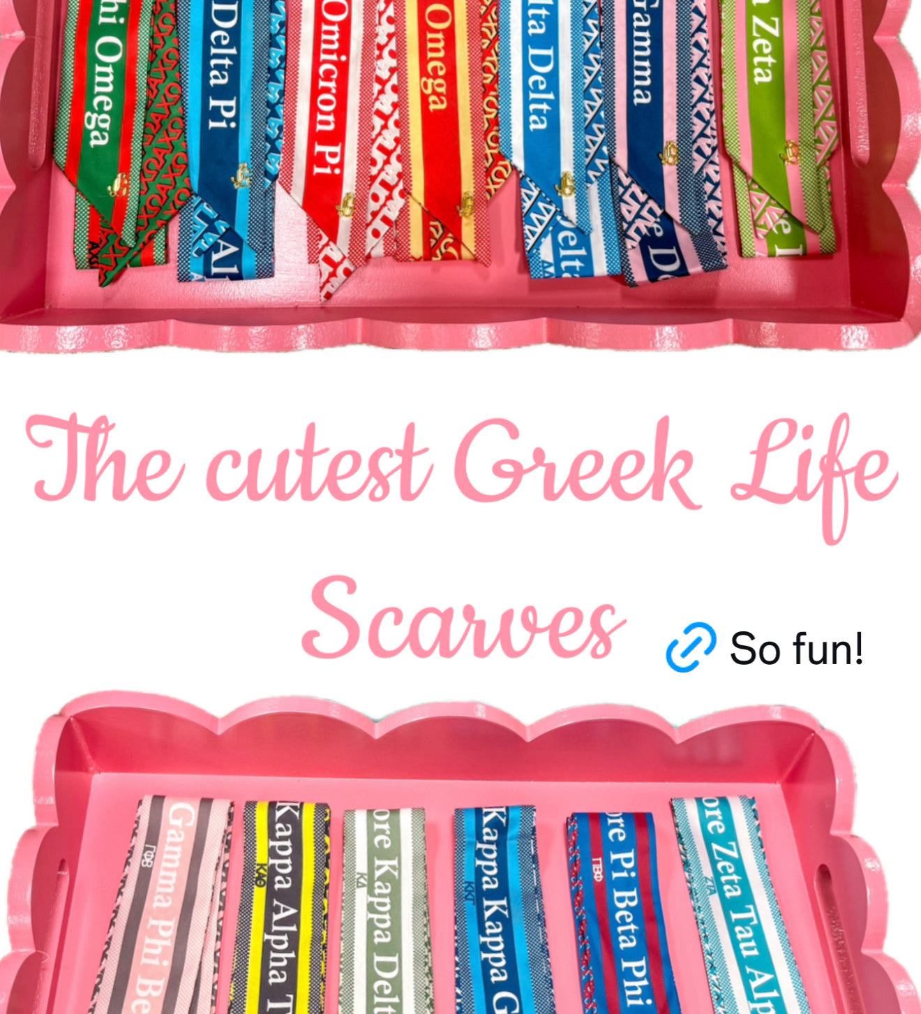 J'Adore Greek Life Skinny Scarves