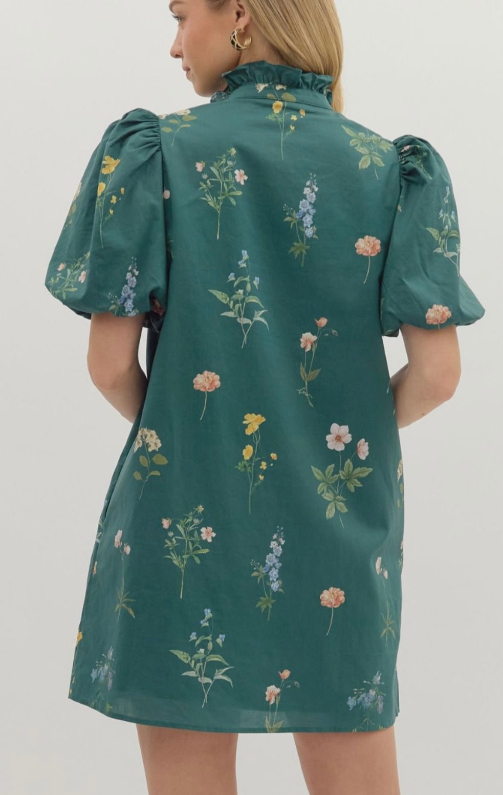 Fall Floral Mini Dress