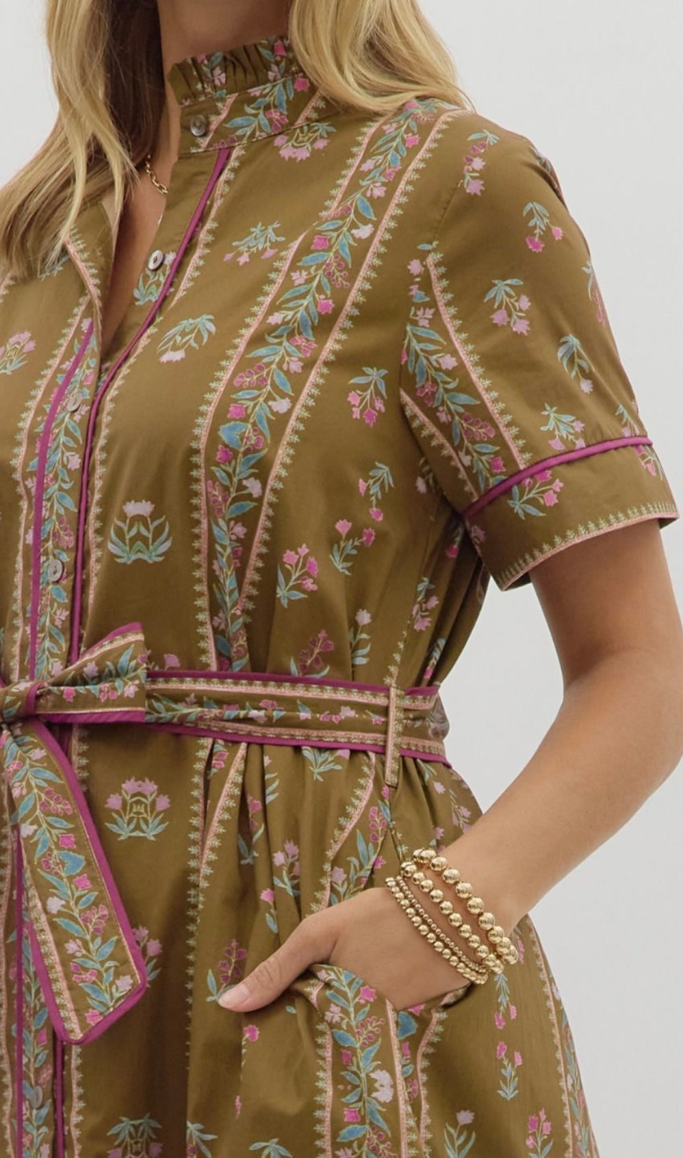Floral Vines Maxi Dress
