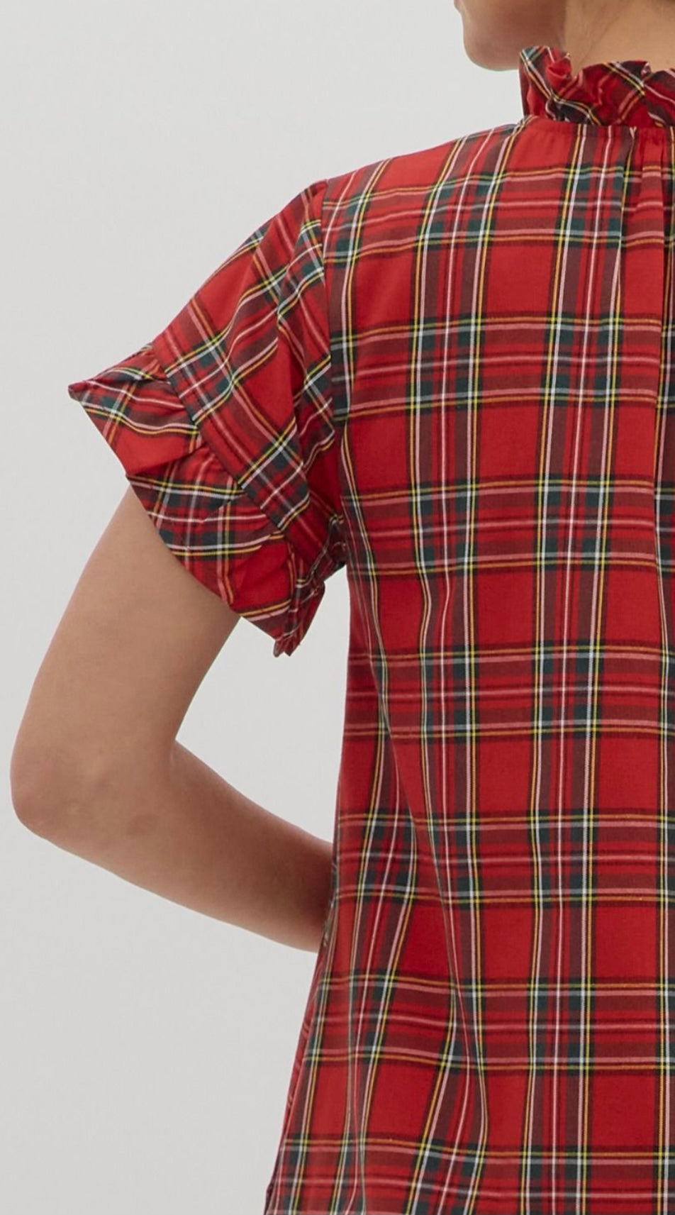 Merry Plaid Mini Dress