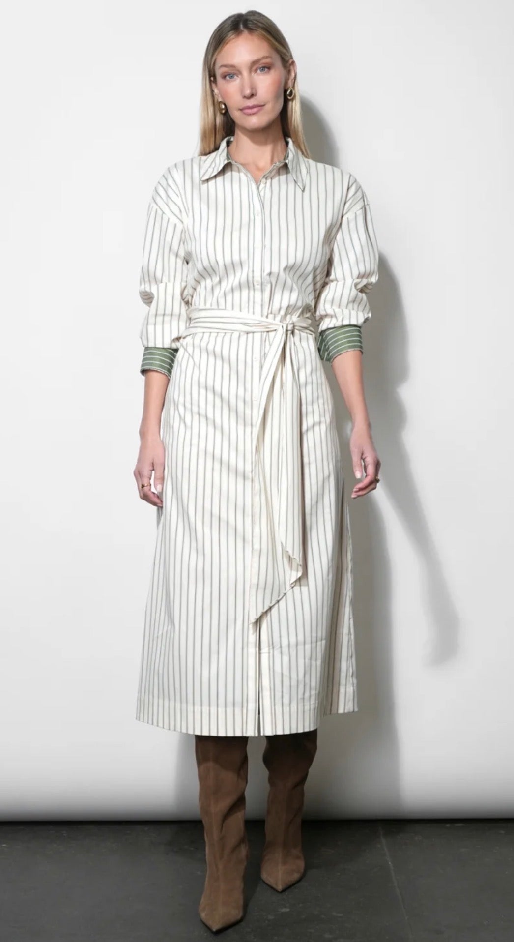 Green Stripe Envy Maxi Dress