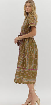 Floral Vines Maxi Dress