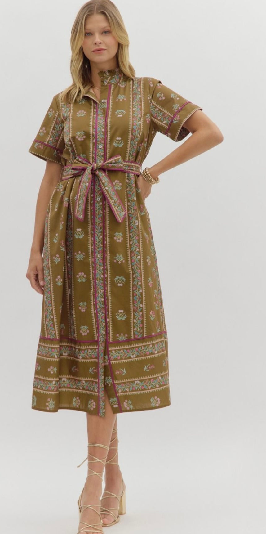 Floral Vines Maxi Dress