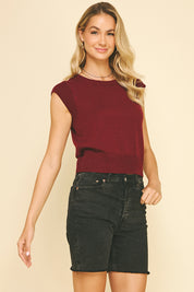 Garnet Knit Top