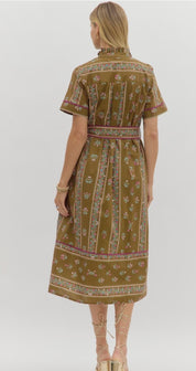 Floral Vines Maxi Dress