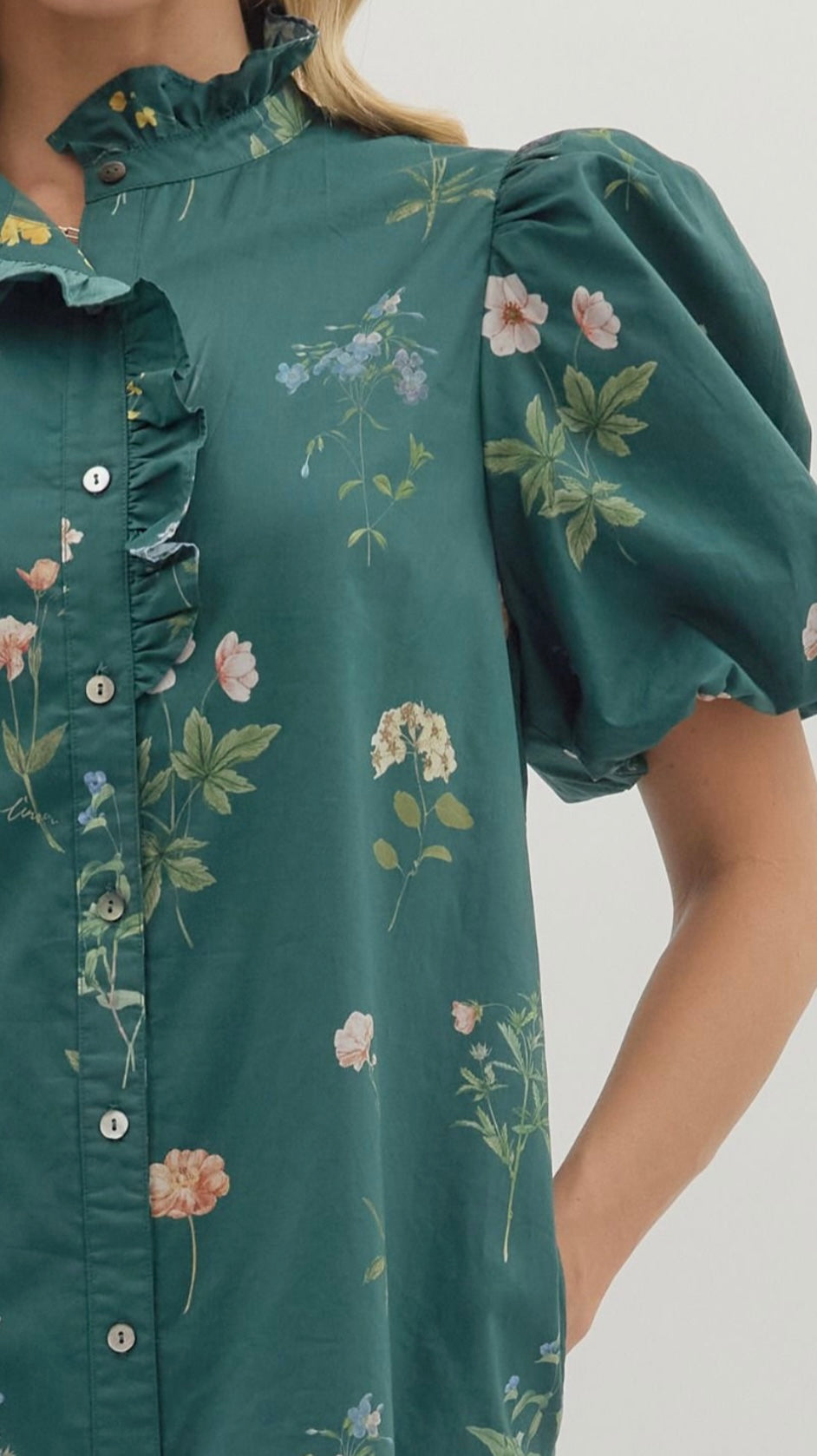 Fall Floral Mini Dress