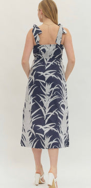 Navy Paradise Maxi Dress