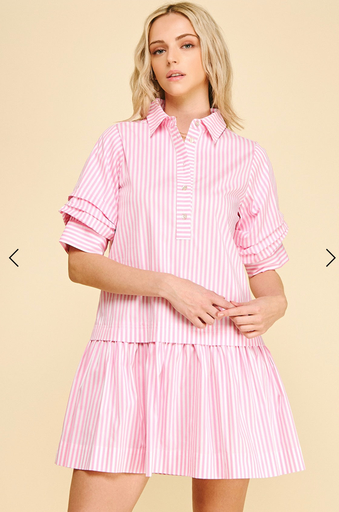Love Stripe Mini Dress