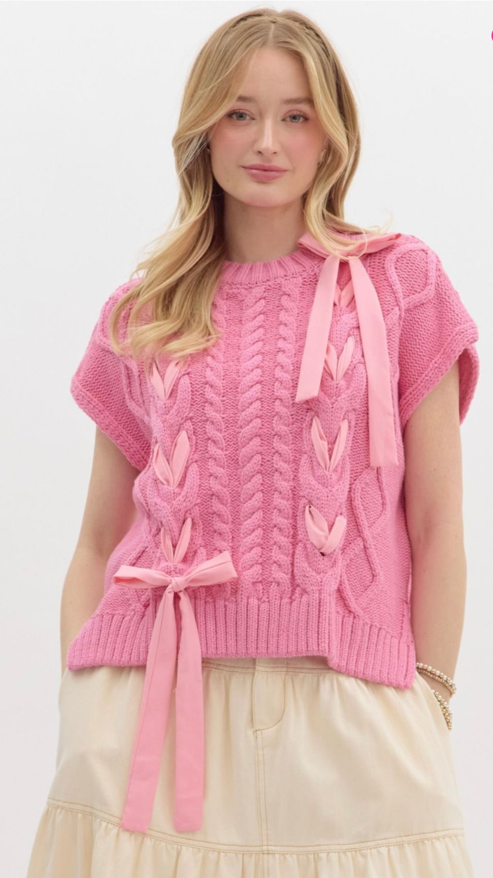 Pink Ribbon Sweater