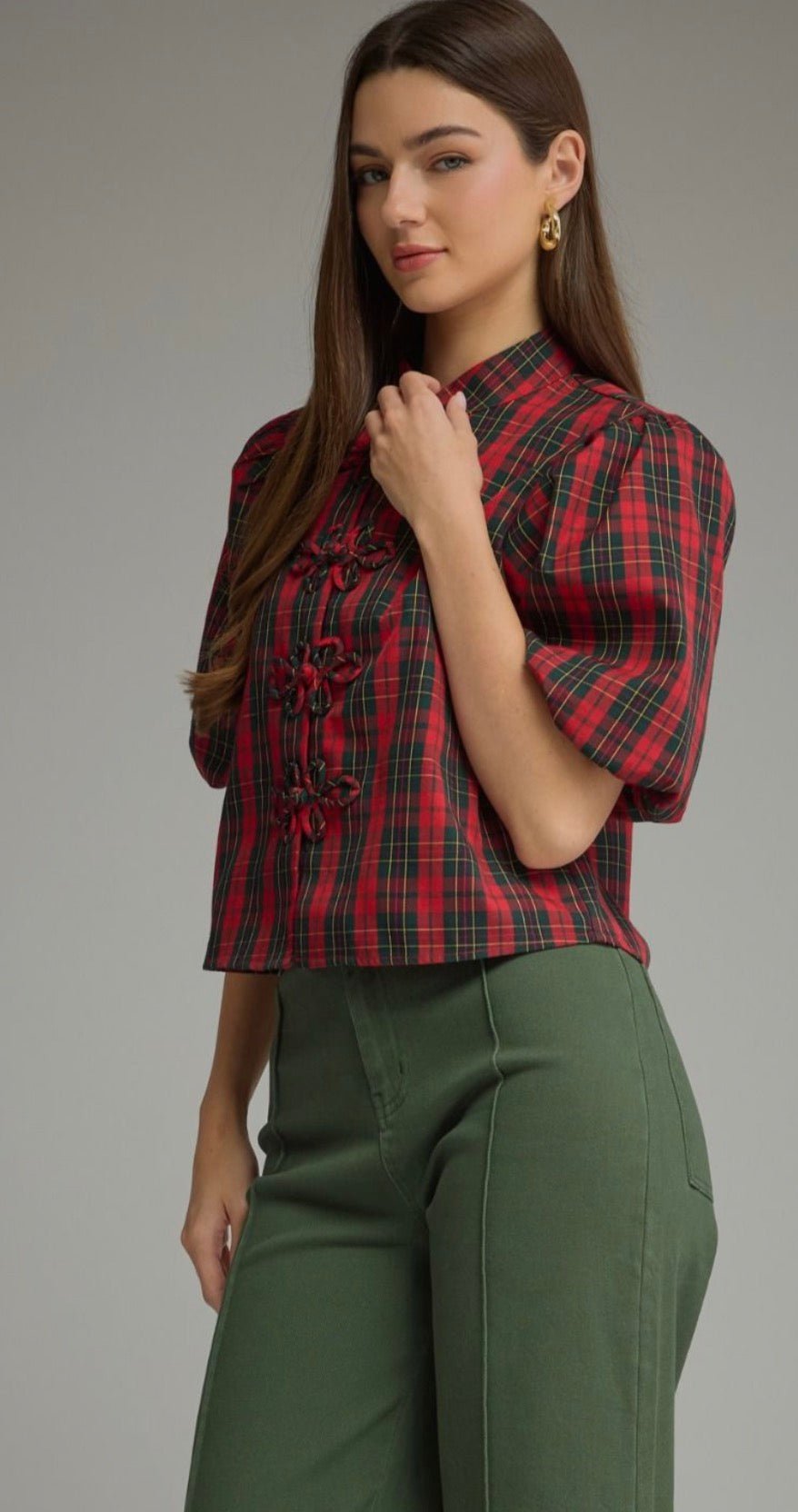 Christmas Tartan Top