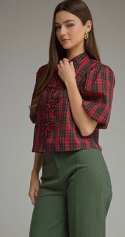 Christmas Tartan Top