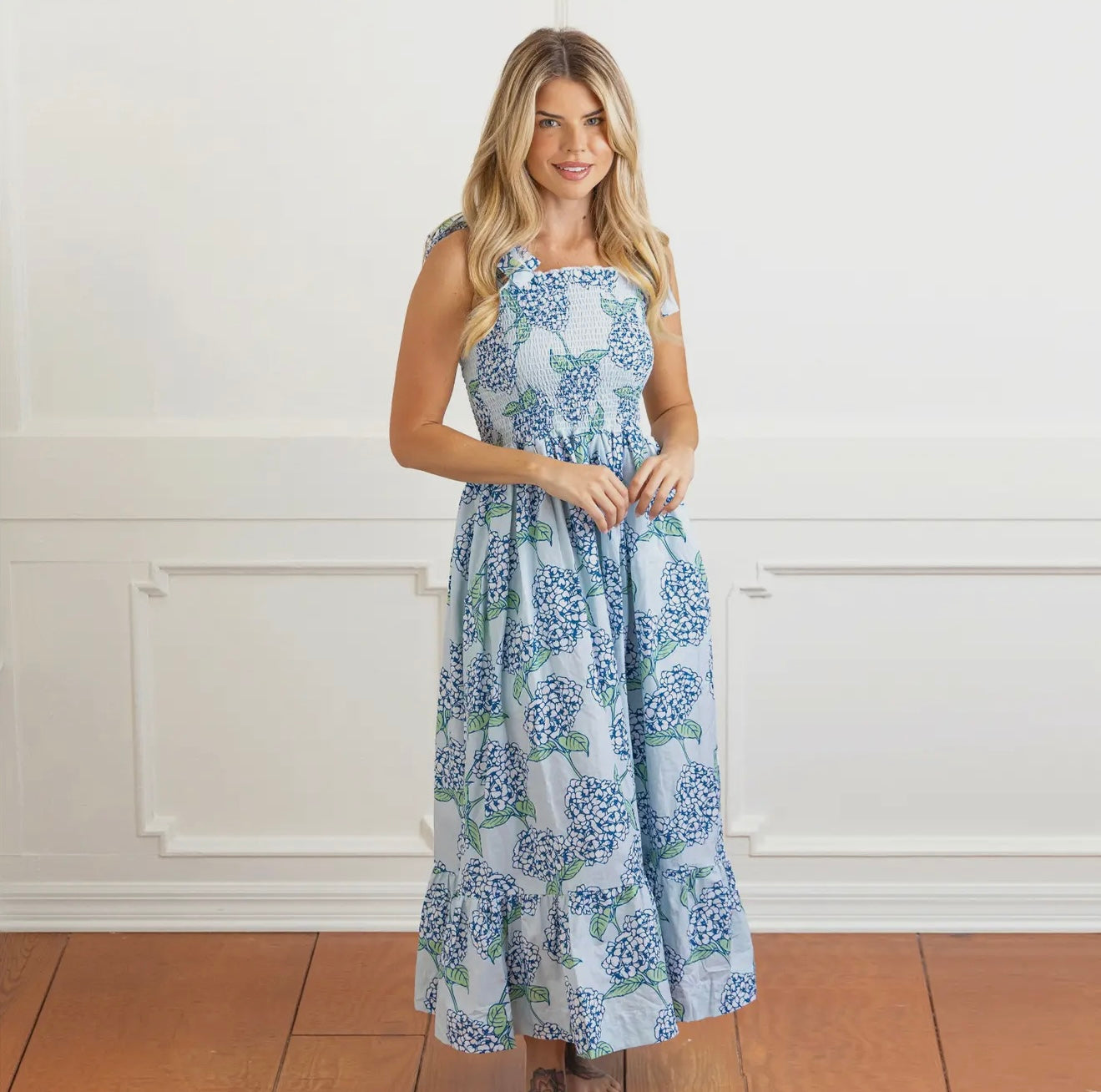Hydrangea Tie Top Dress