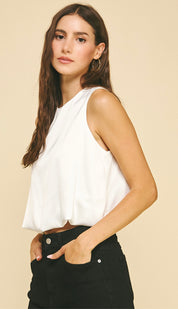 Chiffon Bubble Hem Top