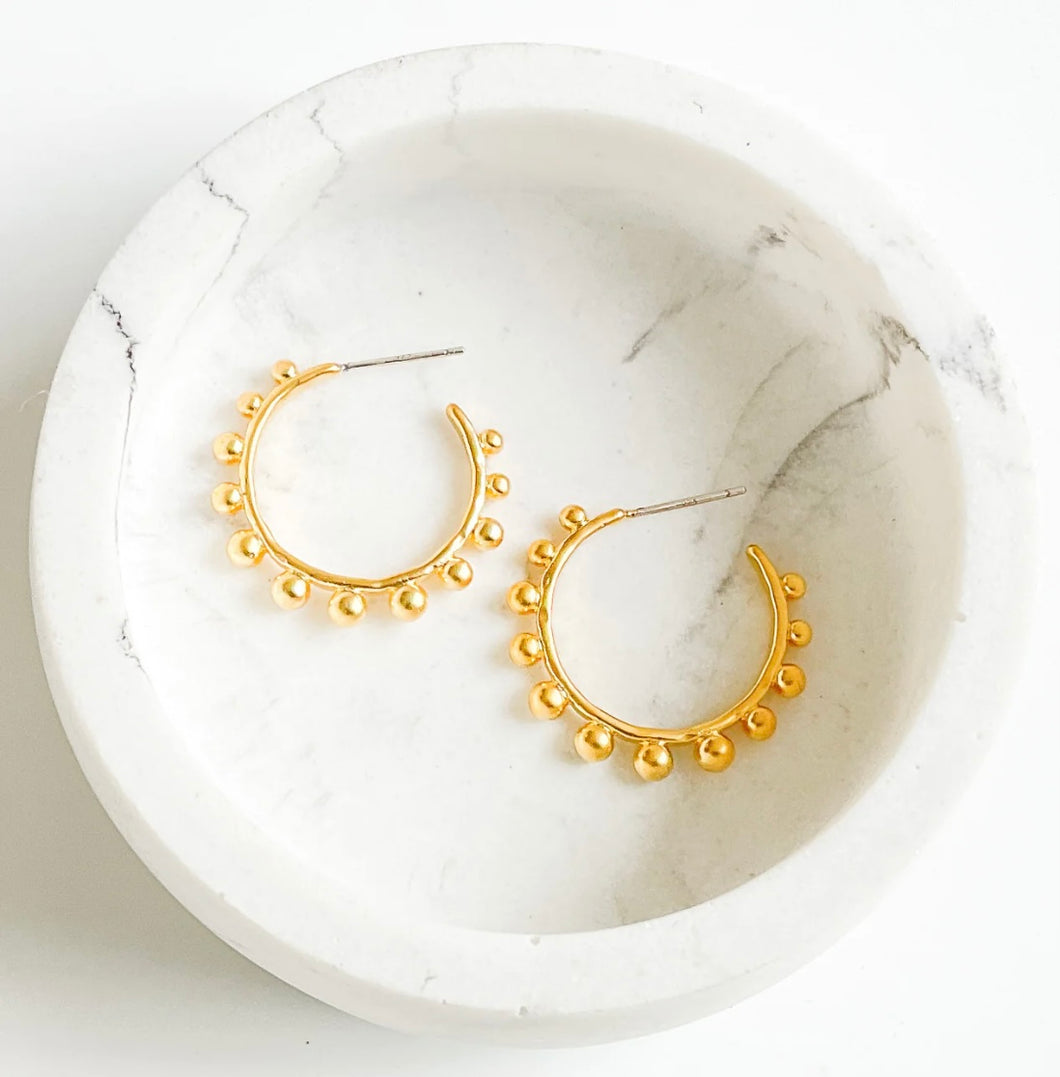 Studded Hoops