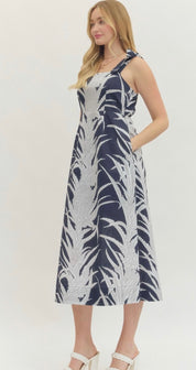 Navy Paradise Maxi Dress