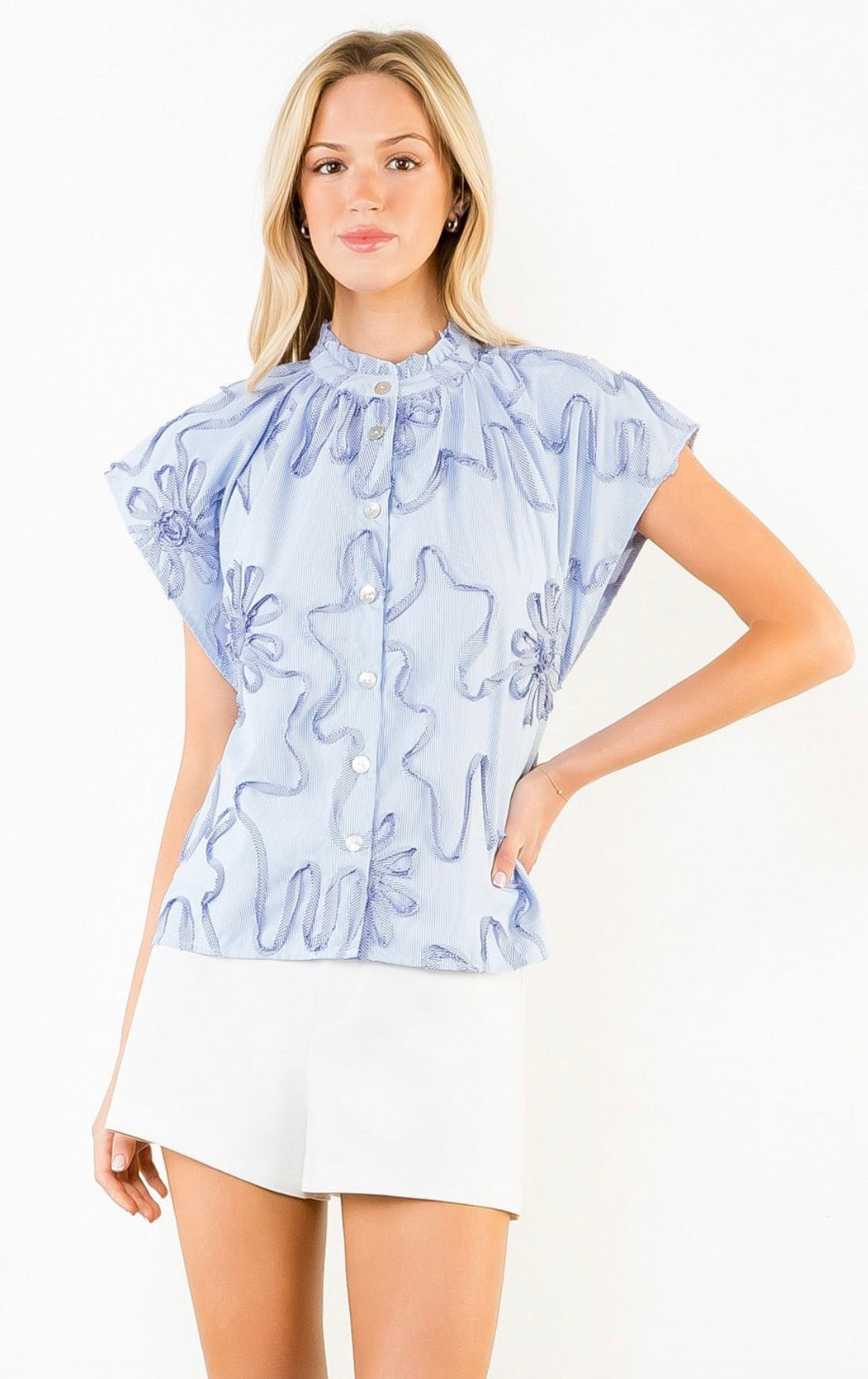 Floral Striped Top