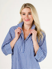 Arden Blue Gingham Dress