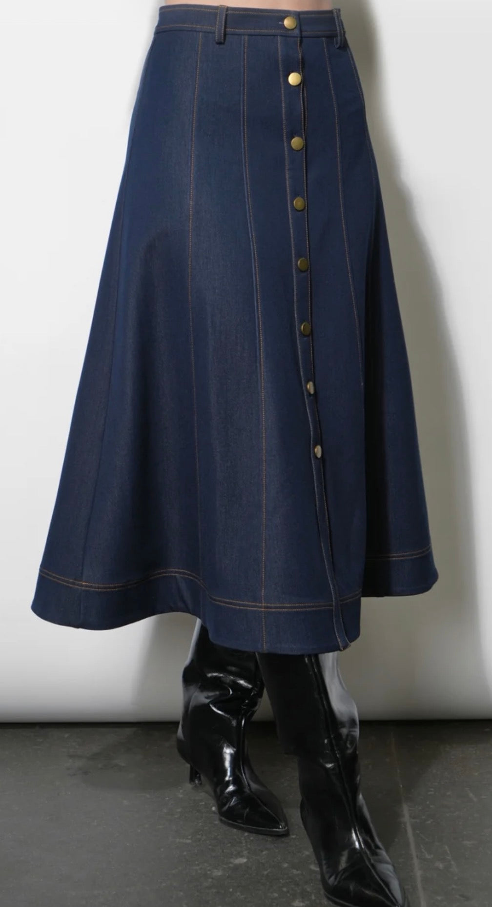 Denim Maxi Skirt