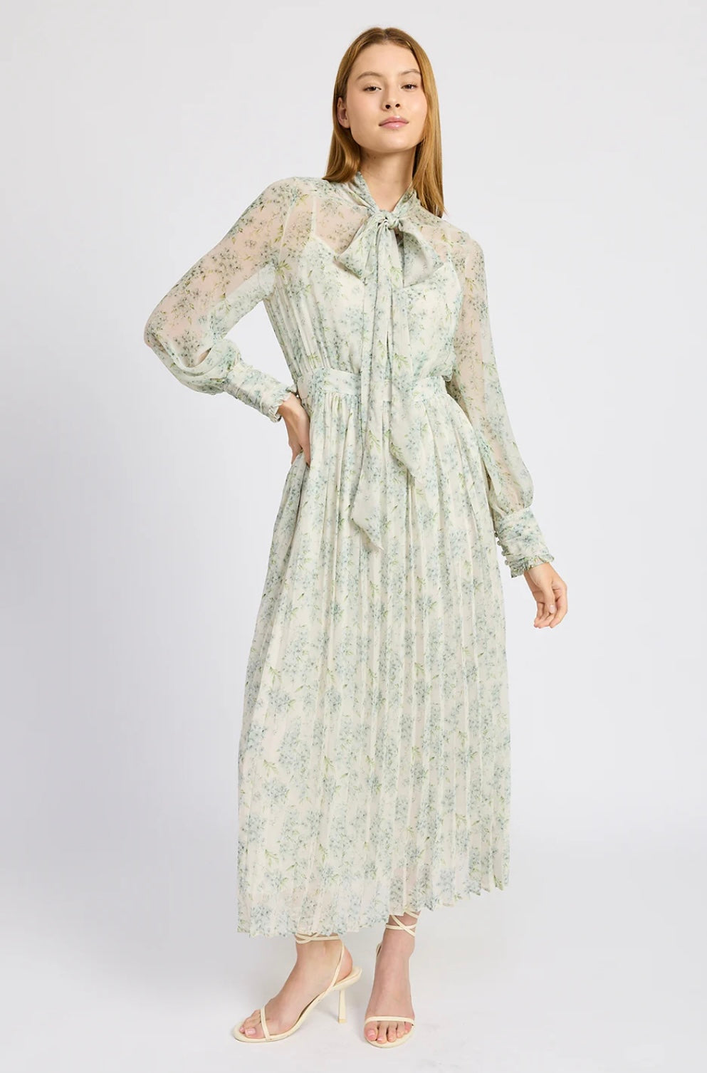 Blue Floral Maxi Dress