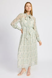 Blue Floral Maxi Dress