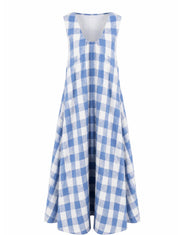 Buffalo Check Scoop Maxi Dress