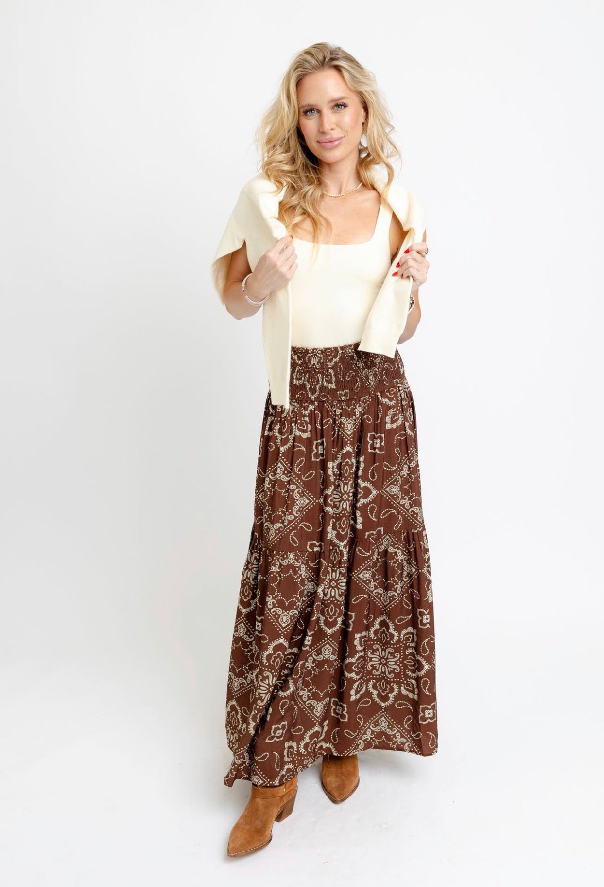 Bandana Maxi Skirt