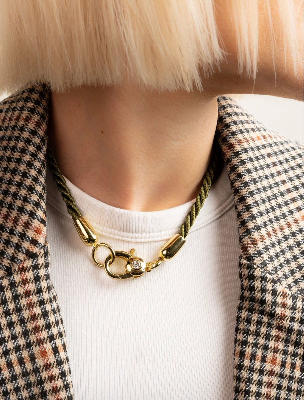 Evergreen Twist Cord Necklace