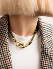 Evergreen Twist Cord Necklace