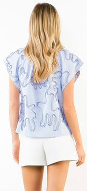 Floral Striped Top