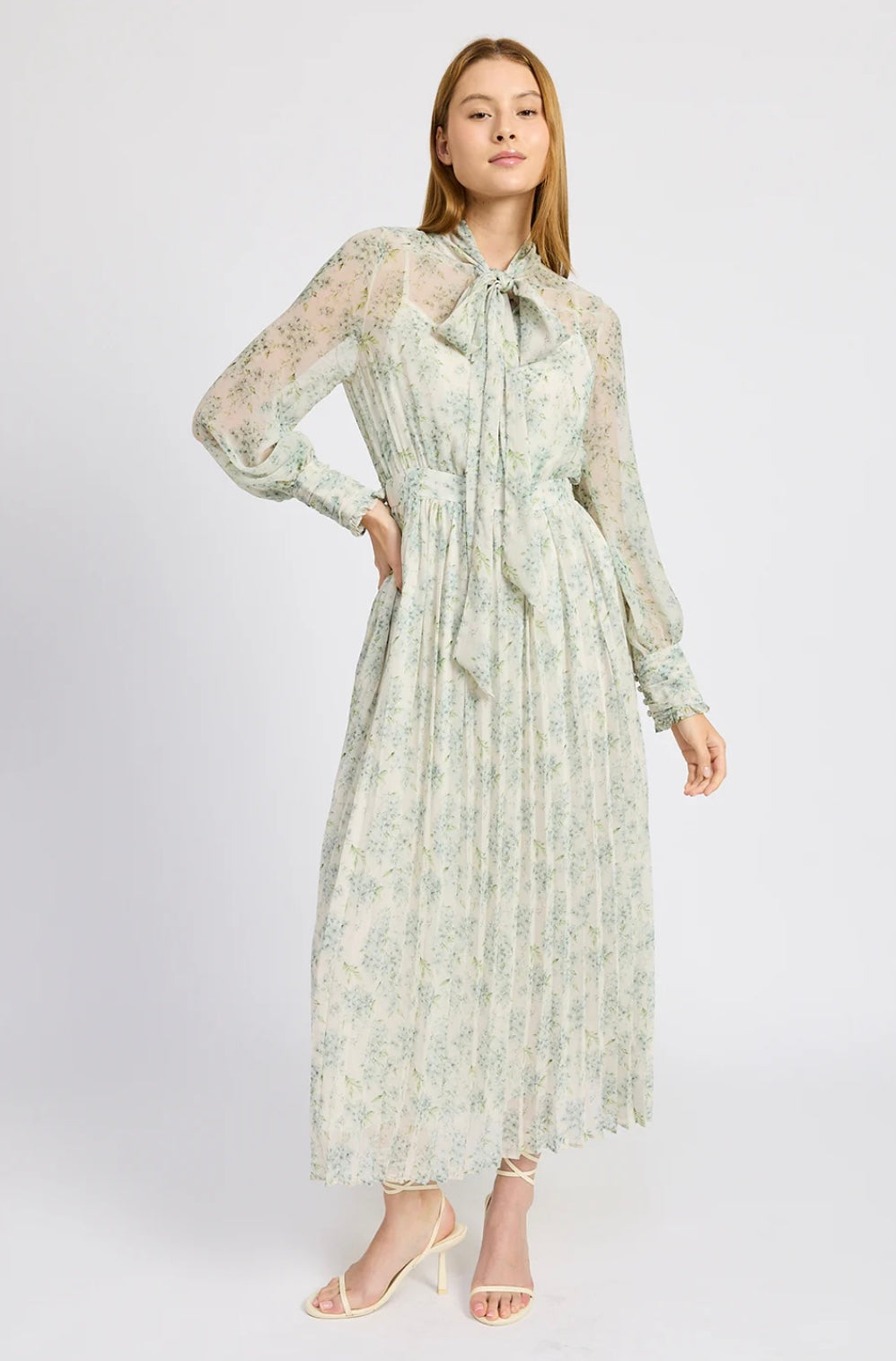 Blue Floral Maxi Dress