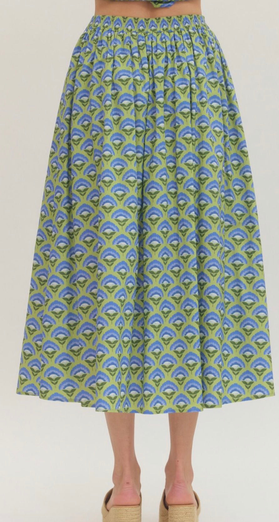 Citrine Floral Maxi Skirt