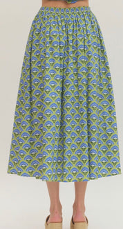 Citrine Floral Maxi Skirt