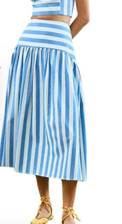 Alyssa Skirt Sailing Stripe