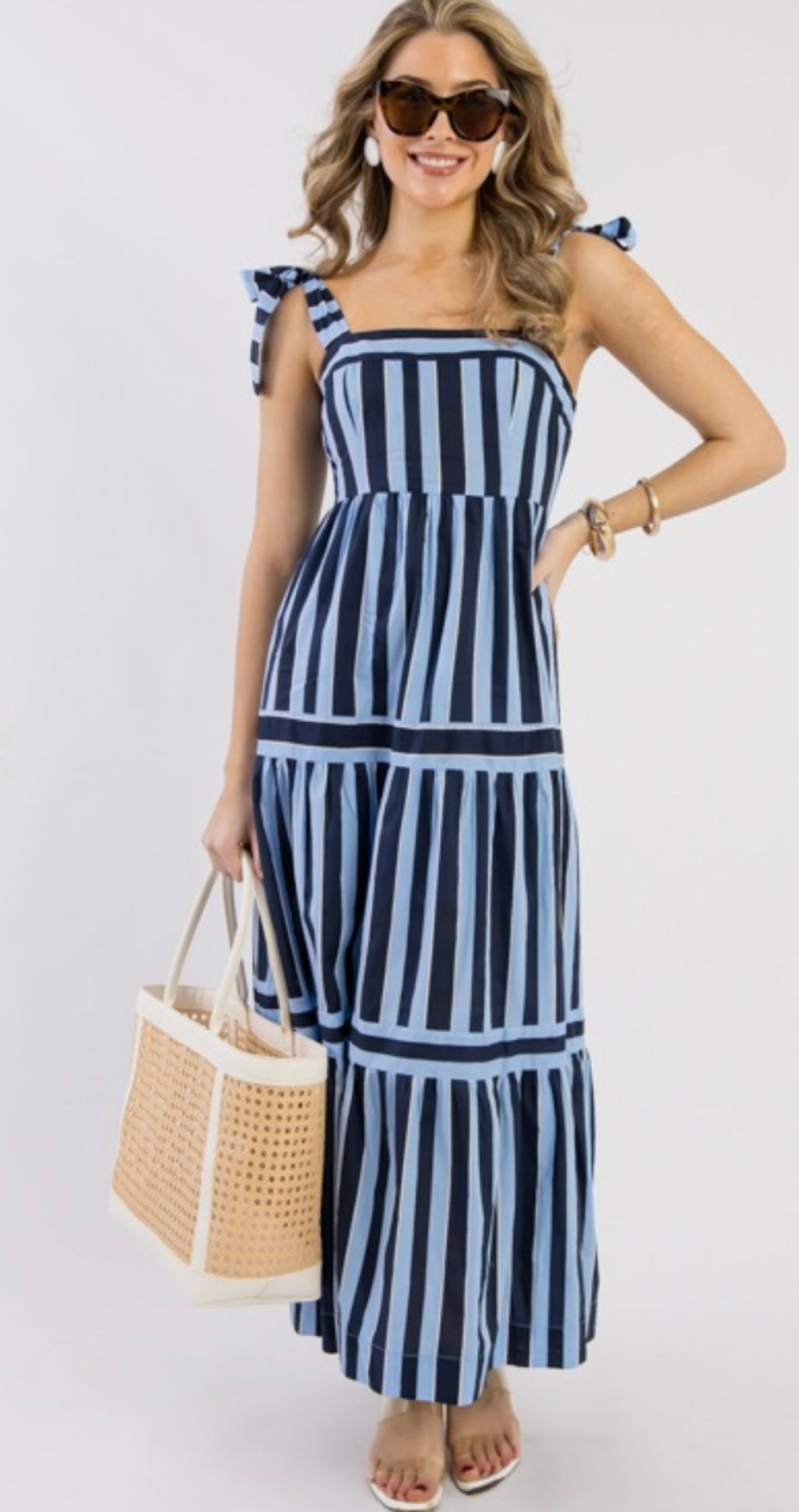 Stripe Maxi Dress