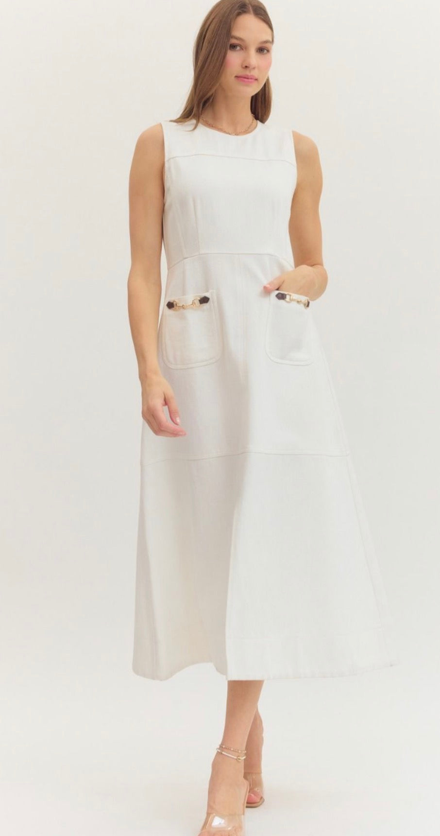 Preppy In White Dress