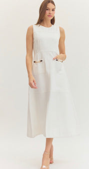 Preppy In White Dress
