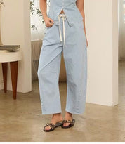 Striped Barrel Pant