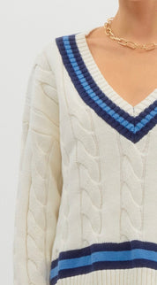 Varsity Sweater Top