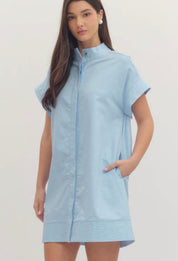 Chambray Mini Dress