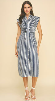 Navy Stripe Dress