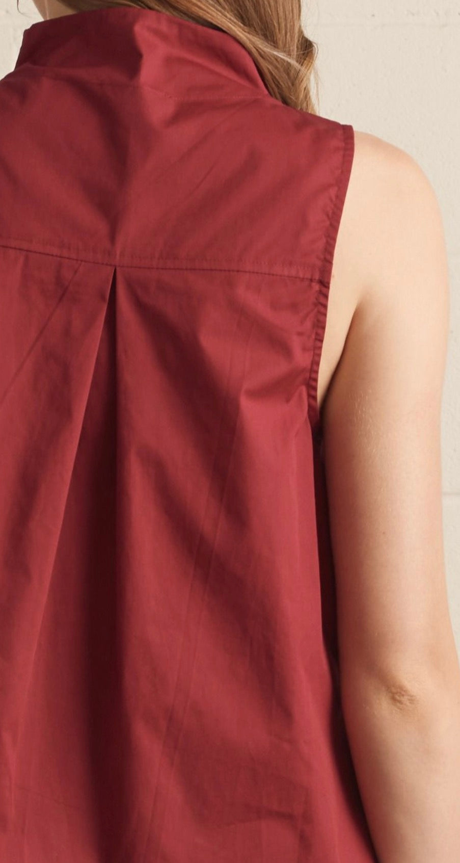 Maroon Time Top