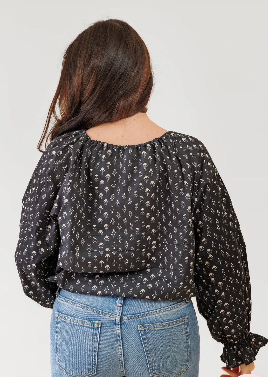 Pintuck Pleated Top